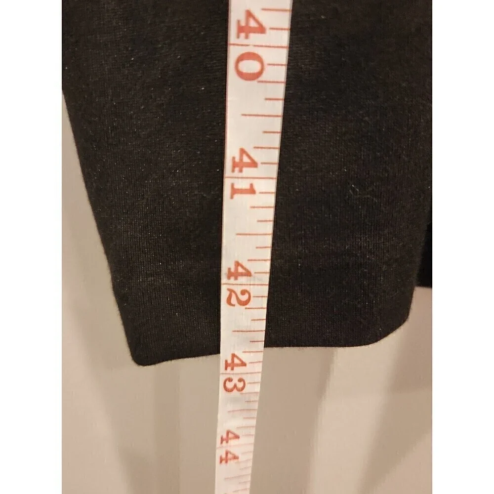 Eloquii Black Dress Gold Zipper Accents at sides for slimming effect long Sleeve - Picture 8 of 9